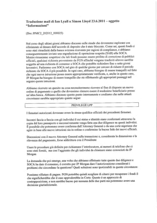 Scambio mail Adoke Bello - Jp Morgan