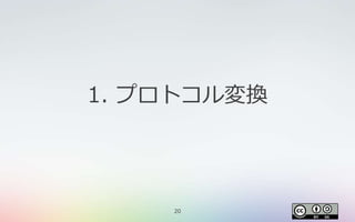 20
1. プロトコル変換
 