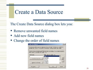 Mail Merge - the basics | PPS