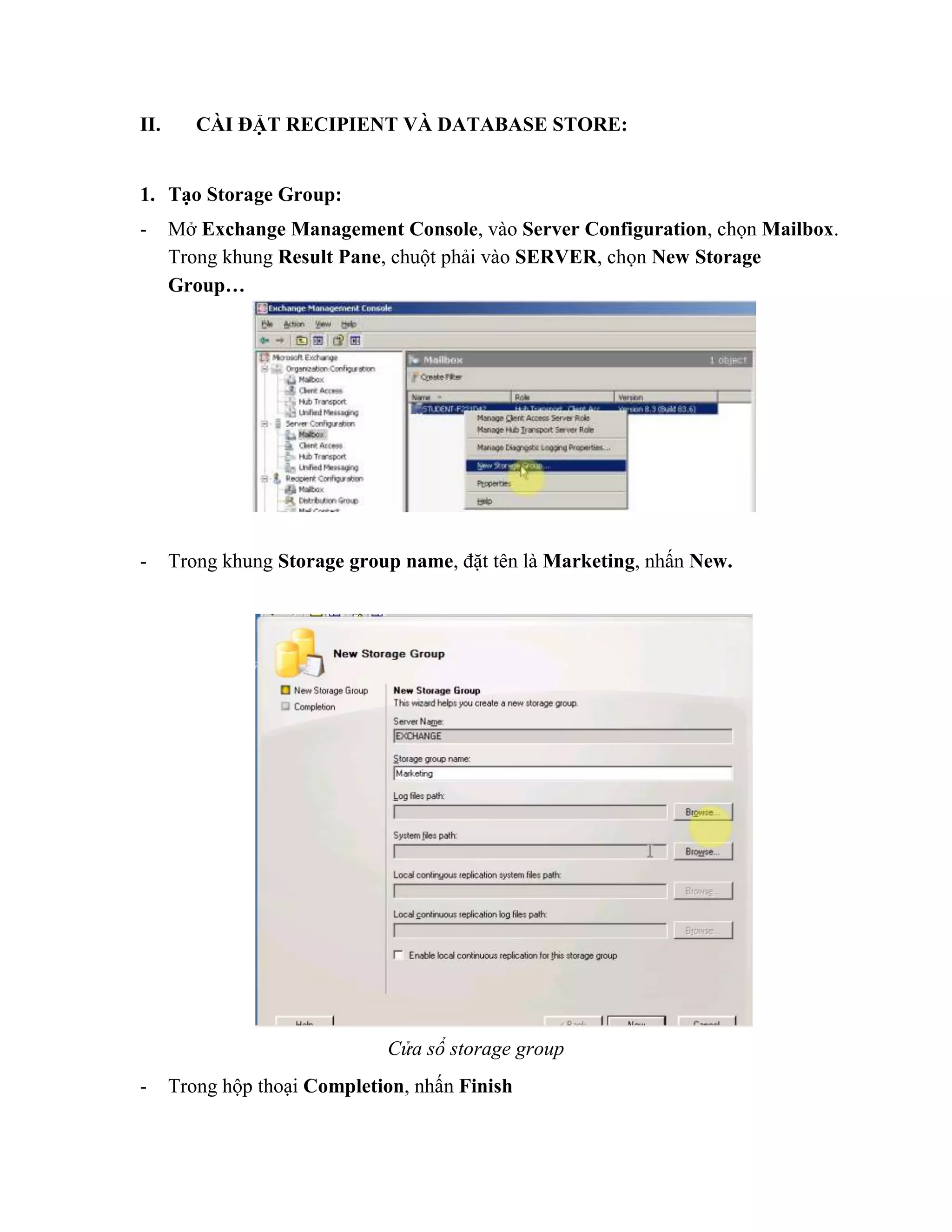Mailbox database & public folder PDF