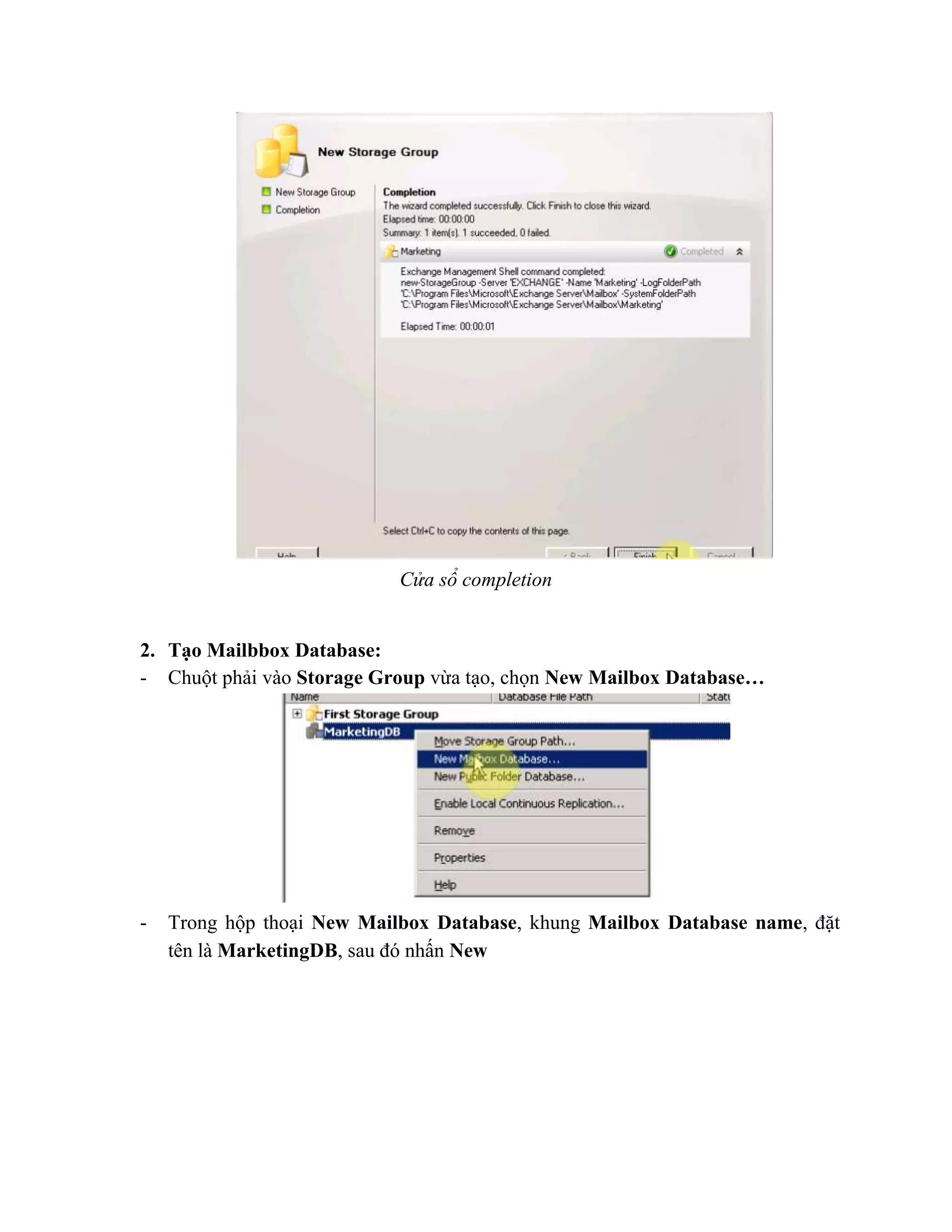 Mailbox database & public folder PDF