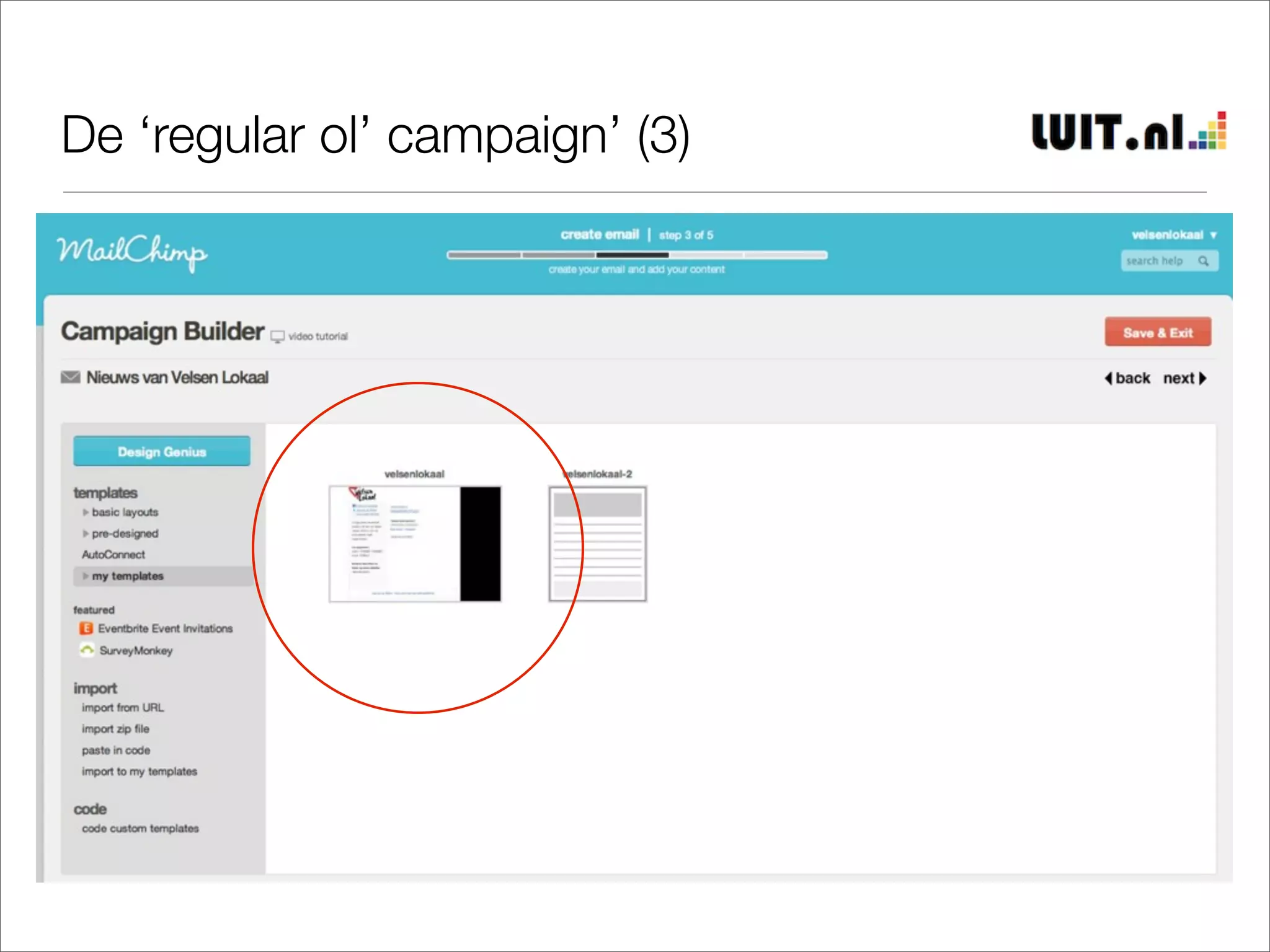 De ‘regular ol’ campaign’ (3)
 