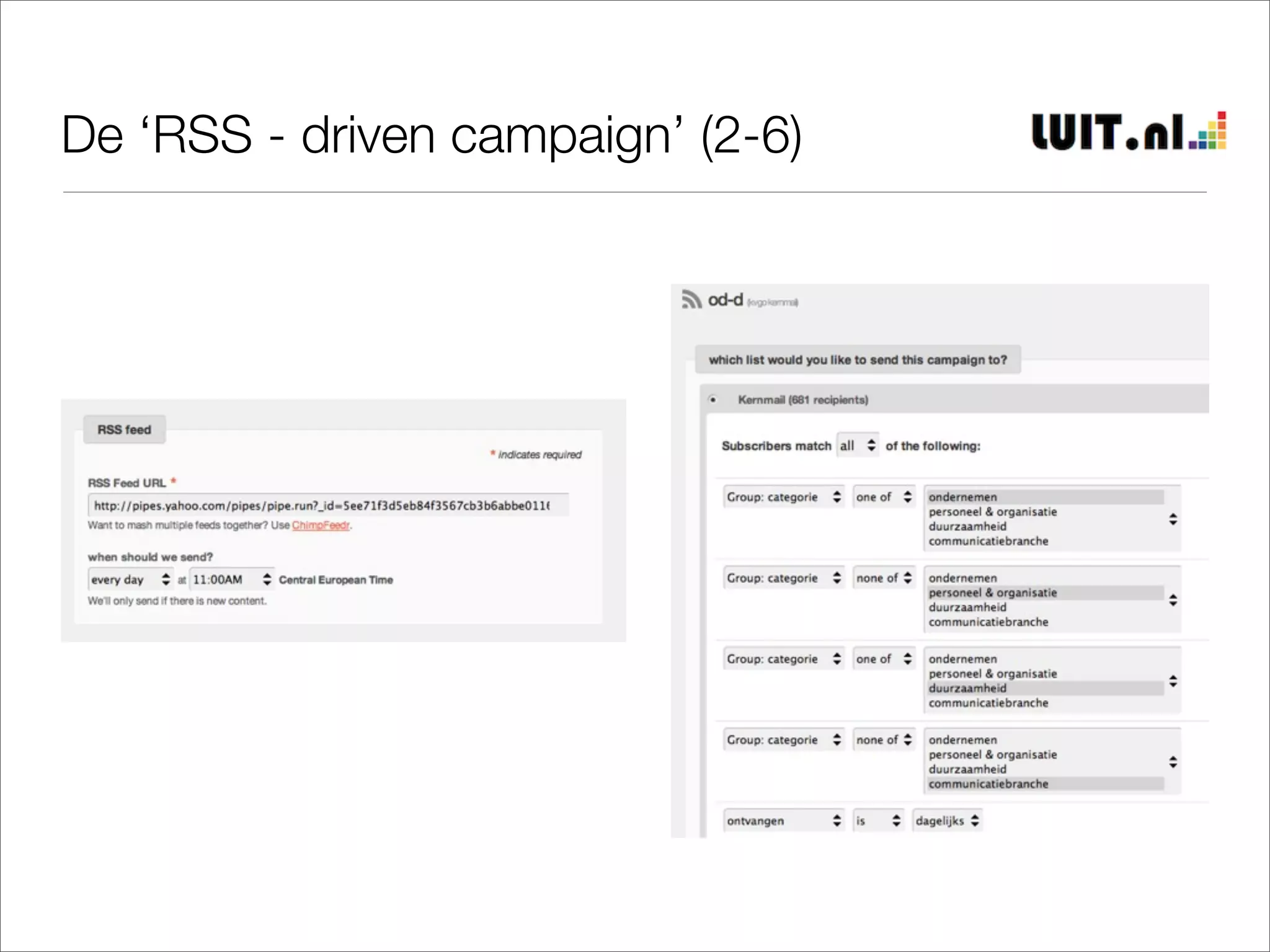 De ‘RSS - driven campaign’ (2-6)
 