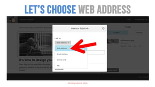 1
2
3
olivialynworx.com
LET’S CHOOSE WEB ADDRESs
 