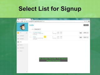 Mailchimp presentation | PPT