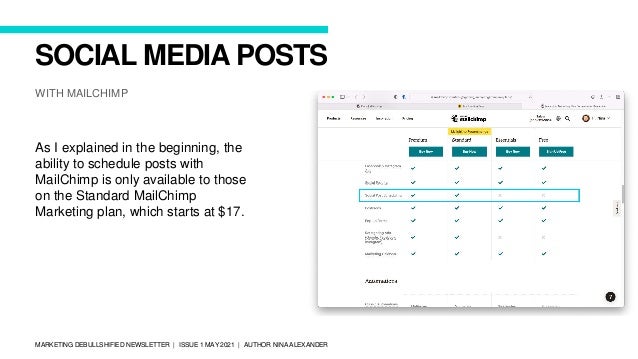 MailChimp Guide - How to schedule social media posts | PPTX