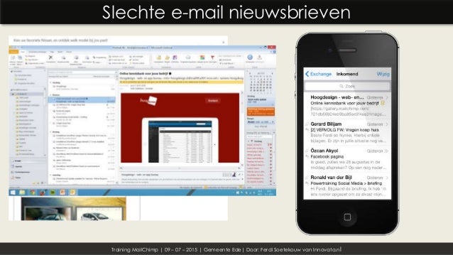 MailChimp training gemeente ede