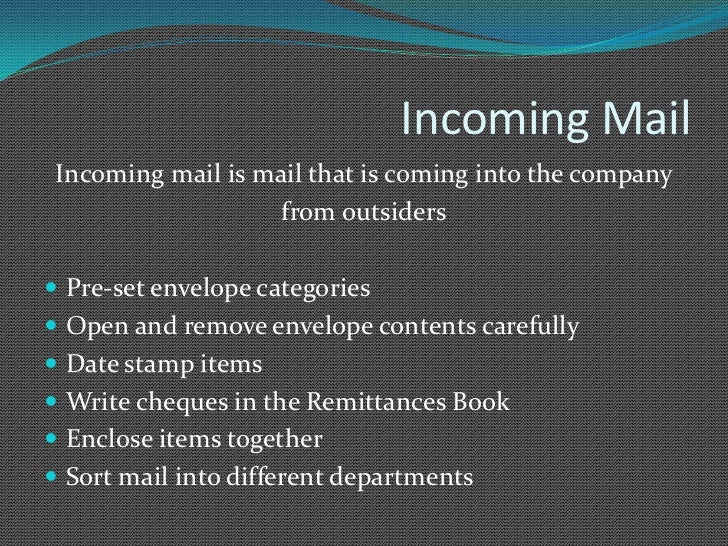 Mail handling