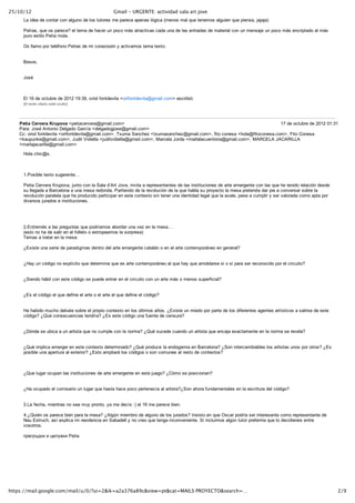 !"#$%#$!                                           &'()*+,+-.&/01/2+(34)5)6(6+7(*(+(84+9:5;
     !"#$%&"#%&#'()*"+#'()#",-.)(#%&#,(/#*.*(+&/#0"+&'&#"1&)"/#,2-$'"#30&)(/#0",#4.&#*&)&0(/#",-.$&)#4.$&)/"5#6"6"6"7

     8&*9"/5#4.&#(/#1"+&'&:#&,#*&0"#%&#"'&+#.)#1('(#0</#"*+"'*$="/#'"%"#.)"#%&#,"/#&)*+"%"/#% "*&+$",#'()#.)#0&)/"6&#.)#1('(#0</#&)'+$1*"%(#",#0</
     1.+(#&/*$,(#8&*$"#0(,">#

     ?/#,,"0(#1(+#*&,@A()(#8&*$"/#% $#'(+"B((2)#C#"'*$="0(/#*&0"#*&D*(>#


     E&/(/5#


     F(/@#



     G,#HI#%&#('*.J+&#%&#KLHK#HMNOM5#(+$(,#A()*%&=$,"#P(+$A()*%&=$,"Q-0"$,>'(0R#&/'+$J$2N
     SG,#*&D*(#'$*"%(#&/*<#('.,*(T




   !"#$%&'"()"(%&*(+,-)%&P1&*$"'&+=&+"Q-0"$,>'(0R                                                                         HU#%&#('*.J+&#%&#KLHK#LHNOH
   8"+"N#F(/@#V)*()$(#W&,-"%(#X"+'9"#P%&,-"%(-6(/&Q-0"$,>'(0R
   Y'N#(+$(,#A()*%&=$,"#P(+$A()*%&=$,"Q-0"$,>'(0R5#ZD.0"#[")';&B#P*D.0"/")';&BQ-0"$,>'(0R5#A$*(#'()&/"#P;(,"QA$*('()&/">'(0R5#$*(#Y()&/"
   P]".1.)]&Q-0"$,>'(0R5#F.%$*#^$%$&,,"#P6.%$*=$%$&,,"Q-0"$,>'(0R5#_"+'&,"#F(+%"#P0"+,","'.&)*$/*"Q-0"$,>'(0R5#_V`YG!V#FVYV`a!!V
   P0"+,"6"'"+$,,"Q-0"$,>'(0R

     b(,"#';$'Q/>

     #

     H>8(/$J,&#*&D*(#/.-&+&)*&c

     8&*$"#Y&+=&+"#d+.1(="5#6.)*(#'()#,"#[","#%eV+*#F(=&5#$)=$*"#"#+&1+&/&)*")*&/#%&#,"/#$)/*$*.'$()&/#%&#"+*&#&0&+-&)*&#'()#,"/#4.&#&#*&)$%(#+&,"'$2)#%&/%&
     /.#,,&-"%"#"#E"+'&,()"#"#.)"#0&/"#+&%()%">#8"+*$&)%(#%&#,"#+&=(,.'$2)#%&#,"#4.&#"J,"#/.#1+(C&'*(#,"#0&/"#1+&*&)%&#%"+#1$&#"#'()=&+/"+#/(J+&#,"
     +&=(,.'$2)#1"+",&,"#4.&#"#1+(%.'$%(#1"+*$'$1"+#&)#&/*&#'()*&D*(#/$)#*&)&+#.)"#$%&)*$%"%#,&-",#4.&#,"#"=",&5#1&/&#"#'.01,$+#C#/&+#=",(+"%"#'(0(#"1*"#1(+
     %$=&+/(/#6.+"%(/#&#$)/*$*.'$()&/>#

     #

     #
     K>G)*+&0@/#"#,"/#1+&-.)*"/#4.(%+9"0(/#"J(+%"+#.)"#=&B#&)#,"#0&/"c
     3&/*(#)(#;"#%&#/",$+#&)#&,#A(,,&*(#(#&/*+(1&"0(/#,"#/(+1+&/"7
     Z&0"/#"#*+"*"+#&)#,"#0&/"N

     fGD$/*&#.)"#/&+$&#%"+"%$-0"/#%&)*+(#%&,#"+*&#&0&+-&)*&#'"*",<)#(#&)#&,#"+*&#'()*&01(+<)&(#&)#-&)&+",:


     fb"C#.)#'2%$-(#)(#&D1,9'$*(#4.&#%&*&+0$)"#4.&#&/#"+*&#'()*&01(+<)&(#",#4.&#"C#4.&#"0(,%"+/&#/$#(#/$#1"+"#/&+#+&'()('$%(#1(+#&,#'$+'.$*(:


     f[$&)%(#;<J$,#'()#&/*&#'2%$-(#/.&%&#&)*+"+#&)#&,#'$+'.$*(#'()#.)#"+* </#(#0&)(/#/.1&+A$'$",:


     fG/#&,#'2%$-(#&,#4.&#%&A$)&#&,#"+*&#(#&,#"+*&#&,#4.&#%&A$)&#&,#'2%$-(:


     b"#;"J$%(#0.';(#%&J"*&#/(J+&#&,#1+(1$(#'()*&D*(#&)#,(/#g,*$0(/#"h(/>#fGD$/*&#.)#0$&%(#1(+#1"+*&#%&#,(/#%$A&+&)*&/#"-&)*&/#"+*9/*$'(/#"#/",$+/&#%&#&/*&
     '2%$-(:#fi.@#'()/&'.&)'$"/#*&)%+9":#fG/#&/*&#'2%$-(#.)"#A.&)*&#%&#'&)/.+":


     fW2)%&#/&#.J$'"#"#.)#"+*$/*"#4.&#)(#'.01,&#'()#,"#)(+0":#fi.@#/.'&%&#'.")%(#.)#"+*$/*"#4.&#&)'"6"#&D"'*"0&)*&#&)#,"#)(+0"#/&#+&=&,":


     fi.@#$01,$'"#&0&+-&+#&)#&/*&#'()*&D*(#%&*&+0$)"%(:#fi.@#1+(%.'&#,"#&)%(-"0$"#&)#E"+'&,()":#f[()#$)*&+'"0J$"J,&/#,(/#"+*$/*"/#.)(/#1(+#(*+(/:#fG/
     1(/$J,&#.)"#"1&+*.+"#",#&D*&+$(+:#fG/*(#"01,$"+<#,(/#'2%$-(/#(#/()#'(0.)&/#",#+&/*(#%&#'()*&D*(/:

     #

     fi.&#,.-"+#('.1")#,"/#$)/*$*.'$()&/#%&#"+*&#&0&+-&)*&#&)#&/*.&-(:#fY20(#/(/$'$()"):


     fb"#('.1"%(#&,#'(0$/"+$(#.)#,.-"+#4.&#"/*"#;"'('(#1&+*&)&'9"#",#"+*$/*":f[()#";(+"#A.)%"0&)*",&/#&)#,"#&/'+$*.+"#%&,#'2%$-(:


     O>!"#A&';"5#0$&)*+"/#)(#/&"#0.C#1+()*(5#C"#0&#%&'9/#N7#&,#HI#0"+&'&#J$&)>#

     j>fi.$@)#(/#1"+&'&#J$&)#1"+"#,"#0&/":#fV,-g)#0$&0J+(#%&#",-.)(#%&#,(/#6.+"%(/:#a)/$/*(#&)#4.&#?/'"+#1(%+9"#/&+#$)*&+&/")*&#'(0(#+&1+&/&)*")*&#%&
     k".#G/*+.';5#"/9#&D1,$'"#0$#+&/$%&)'$"#&)#["J"%&,,#C#)(#'+&(#4.&#*&)-"#$)'()=&)$&)*&>#[$#$)',.$0(/#",-g)#*.*(+#1+&A&+$+$"#4.&#,(#%&'$%$&+"$/#&)*+&
     =(/(*+(/>

     lmnompqrs#s#tnuvwrs#8&*$"




=44>72##'()*?@::@*;?3:'#'()*#A#%#BA)C!D)EC(!(FGH(I<3D5);JC>4D3(4CKLMNO+P.QR/S1QD7;(83=CT                                                                        !#<
 