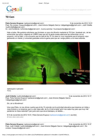 !!"!!"!#                                        $%&'()*)+,)-&%




                                                                  !"#$%&'"()"(%&*(+,-)%&.,"#$%/"()"(%012%$34/-25



    67&'%2
    !"#$%&'($&

    !"#$%&'"()"(%&*(+,-)%&)*$+,'-$./$.'01#',23-4#5                                  6"7$"%4/,$#8.$"7$"9:;9";:<:;
    ='.'<">,+4"-4%$&'")?'@*@%?$01#',23-4#5A"B4&C"D%+4%,4"E$21'74"F'.-G'")7$21'741(4&$01#',23-4#5A"B@7,+"H,7,$22'
    )(@7,+/,7,$22'01#',23-4#5
    I-<"4.,42">4%+7$/,2'")4.,>4%+7$/,2'01#',23-4#5A"+J@#'"&'%-K$L")+J@#'&'%-K$L01#',23-4#5

      M42'"'"+474&3"N$"1@&+'.G'"&42,-,+'.4&"O@$"K,-,C.',&"@%"*4-4"7$"7,>@&,P%"#$7,'%+$"2'"QE"I'#A">'-$844?"$+-A"7$"2'&
      $%+.$/,&+'&"O@$"$&+4R"-421'%74"$%"HSNTU"*'.'"O@$"'&G"2'"1$%+$"*@$7'".$2'-,4%'."2'&"$%+.$/,&+'&"-4%"$2
      *.4R$-+4A"-4%"2'"V'2'A"R"-4%"$2"$/$%+4"O@$"&$"K'.W"$2"7G'";X3"T&"*'.'"#G"#@R",#*4.+'%+$"O@$"$2"*.4R$-+4"/'R'
      1$%$.'%74"@%",%+$.C&"R"-@.,4&,7'7"1.'7@'2$&"$%+.$"2'"1$%+$"*'.'"O@$"'&G"/$%1'"*Y82,-4"'"2'"#$&'".$74%7'3"




      Z[][^_`a"a"bcde`a
      =$+,'


    8+9$#&:$9$"33%&)(@7,+/,7,$22'01#',23-4#5                                       6"7$"%4/,$#8.$"7$"9:;9";:<;f
    ='.'<"=$+,'"I$./$.'"g.@*4/'")*$+,'-$./$.'01#',23-4#5A"B4&C"D%+4%,4"E$21'74"F'.-G'
    )7$21'741(4&$01#',23-4#5

      V,,,A"4?"24"7,>@%7,#4&h

      i%'"-4&'"=$+,'A"%4"%4&"7,#4&"-@$%+'"O@$"$2"7G'";X"-4,%-,7$"-4%"2'"'-+,/,7'7"$7@-'+,/'"O@$"+$%$#4&"$%"j24+('"R
      B4&$"D%+4%,4"R"R4"+$%$#4&"O@$",."'"7'."-2'&$"'22WA"7$"k"'"6"7$"2'"+'.7$h"1....."%4&"&'8$"#@R"*$.4"O@$"#@R"#'2
      *$.7$.%4&"2'"#$&'".$74%7'hhh"(4$."(@&+4"$&+4"O@$"$.'"$2"7$&+'*$"R"$2"7$8'+$3333

      T2"6"7$"%4/,$#8.$"7$"9:;9";:<:;A"=$+,'"I$./$.'"g.@*4/'")*$+,'-$./$.'01#',23-4#5"$&-.,8,P<
      lT2"+$J+4"-,+'74"$&+W"4-@2+4m




    !"#$%&'"()"(%&*(+,-)%&)*$+,'-$./$.'01#',23-4#5                                     6"7$"%4/,$#8.$"7$"9:;9";:<!f
    ='.'<"B@7,+"H,7,$22'")(@7,+/,7,$22'01#',23-4#5A"B4&C"D%+4%,4"E$21'74"F'.-G'")7$21'741(4&$01#',23-4#5A">,+4
    -4%$&'")?'@*@%?$01#',23-4#5


.//012""%&'(34554(6375%"%&'("8"#"98':#;'<:&#&=>?&@A7;B'6C:0/;16&D7.:'EF5G;/.:!=&6H?>HAA7!IJ                              !"#
 