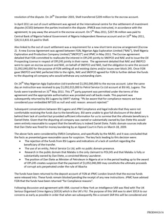 Mail interna JP Morgan su accordo di risoluzione Opl245