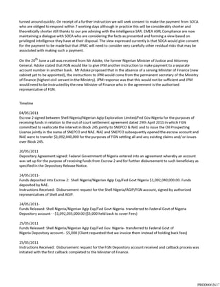 Mail interna JP Morgan su accordo di risoluzione Opl245