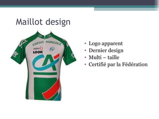 Maillot design

                 •   Logo apparent
                 •   Dernier design
                 •   Multi – taille
                 •   Certifié par la Fédération
 