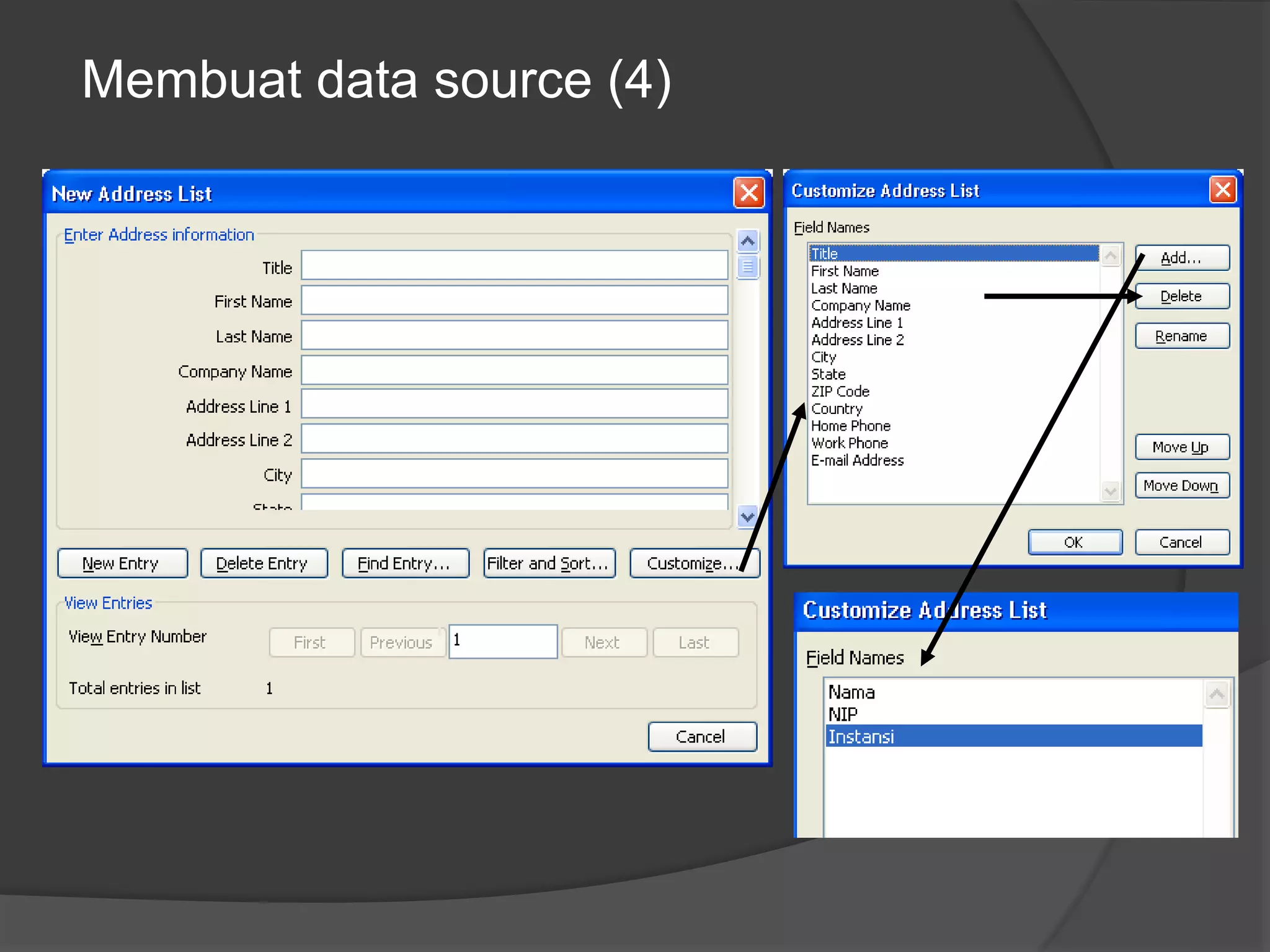 Membuat data source (4) 
h 
 