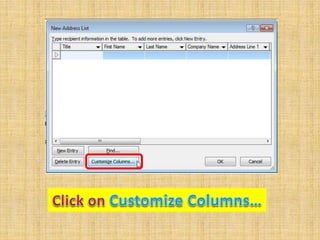 Mail Merge in Microsoft Word