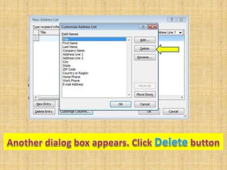 Mail Merge in Microsoft Word