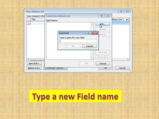 Mail Merge in Microsoft Word
