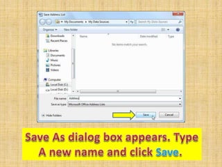 Mail Merge in Microsoft Word