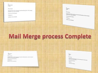 Mail Merge in Microsoft Word