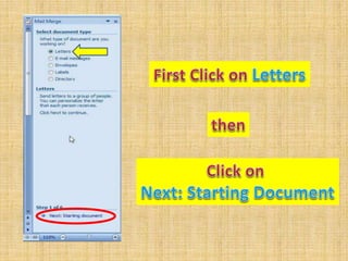 Mail Merge in Microsoft Word