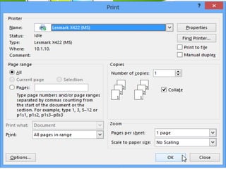3. The Print dialog box
will appear. Adjust the
print settings if
needed, then click OK.
The letters will be
printed.
 