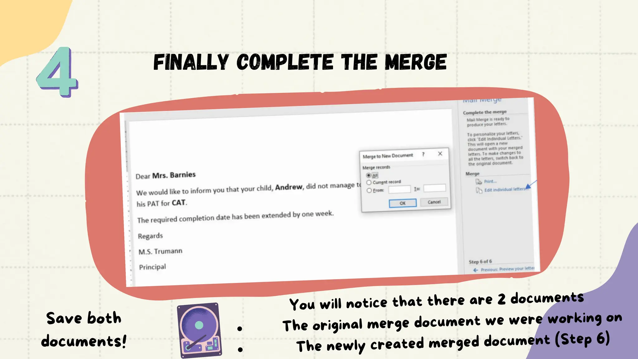 MAIL MERGE - Computer Applications Technology | PDF