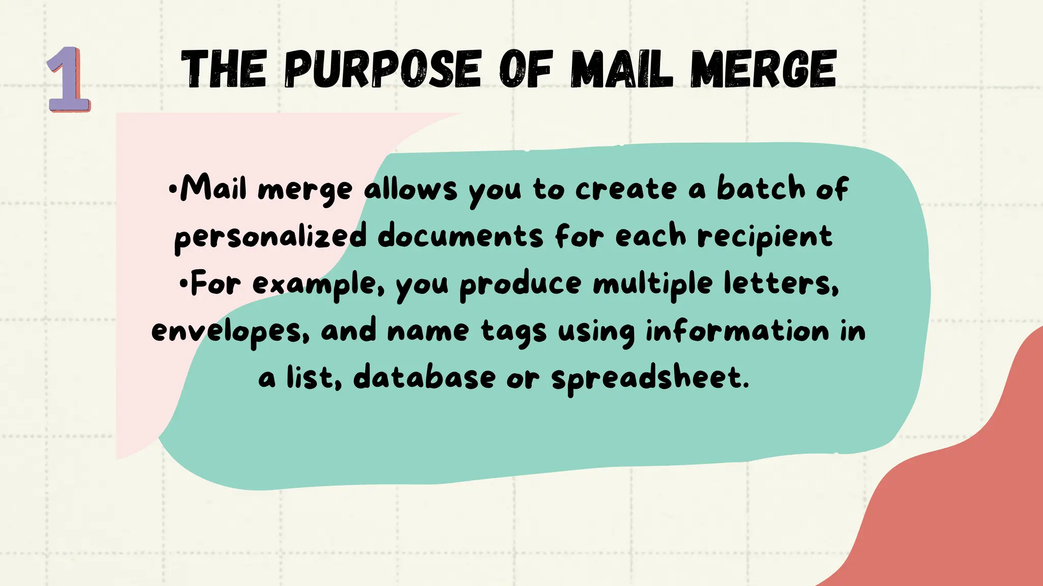 MAIL MERGE - Computer Applications Technology | PPT