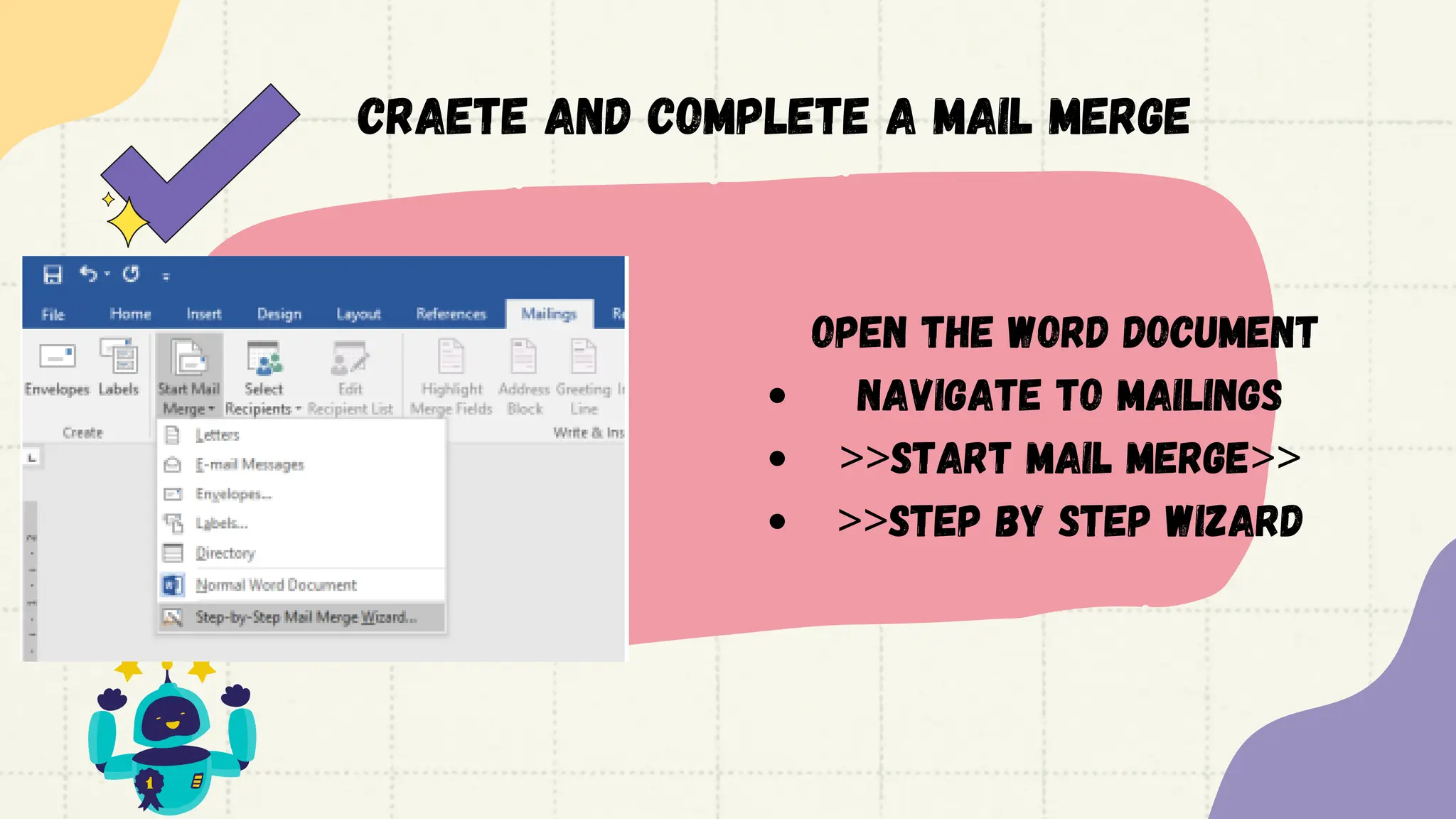 MAIL MERGE - Computer Applications Technology | PDF