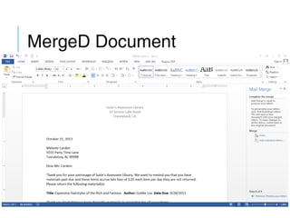 MergeD Document

 