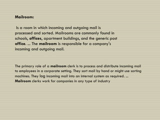 Mailroom Process Mailroom.pdf