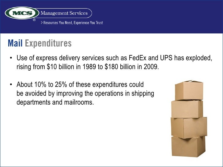 Mailroom Best Practices MCS Management Services.