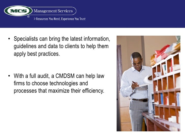 Mailroom Best Practices MCS Management Services.