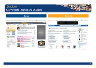 Key Verticals – Games and Shopping

                Games                Shopping




                                                32
 