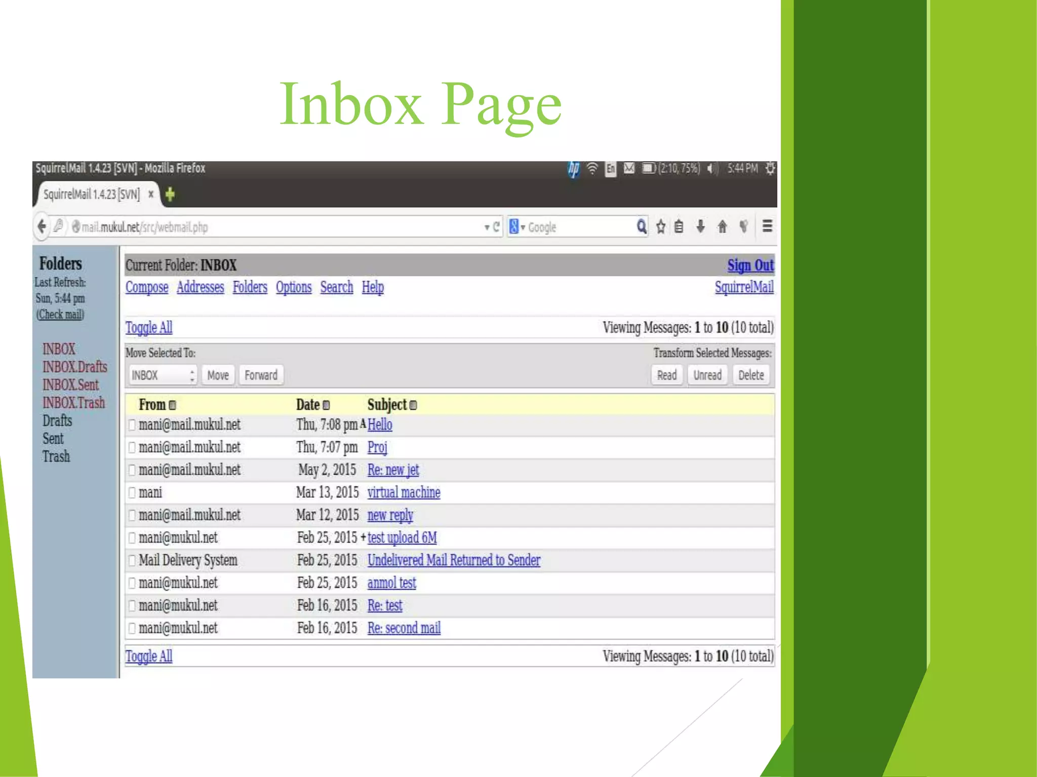 Inbox Page 