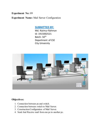 Mail Server Configuration in Cisco Packet Tracer | DOCX