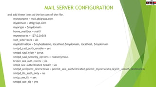 Mail server configuration | PPTX