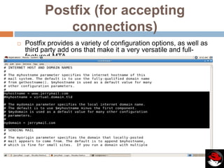 Mail server on linux | PPTX