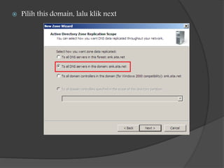  Pilih this domain, lalu klik next
 