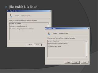  Jika sudah klik finish
 