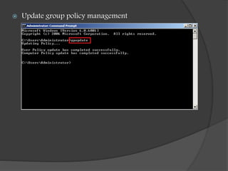 Update group policy management
 