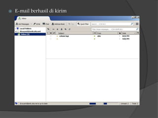  E-mail berhasil di kirim
 