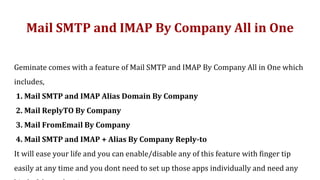Mail SMTP and IMAP By Company All in One | PPTX