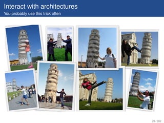 Interact with architectures
You probably use this trick often




                                    28 / 202
 