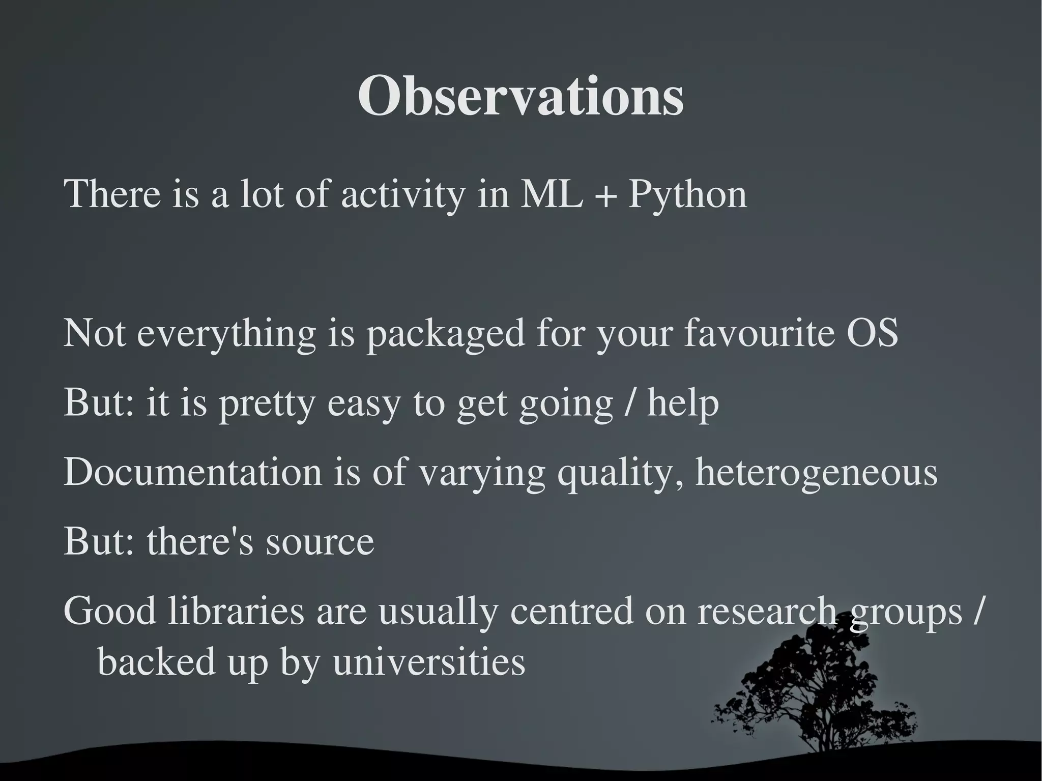 Testbed OS and package repo: Debian 