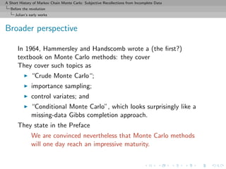 A short history of MCMC | PDF