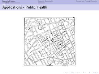 Research Problem      Research Question(s)   Review and Closing Remarks



Applications - Public Health
 