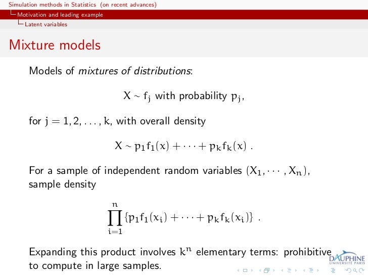 WSC 2011, advanced tutorial on simulation in Statistics