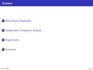 Independent Component Analysis | PDF