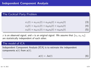 Independent Component Analysis | PDF