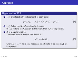 Independent Component Analysis | PDF